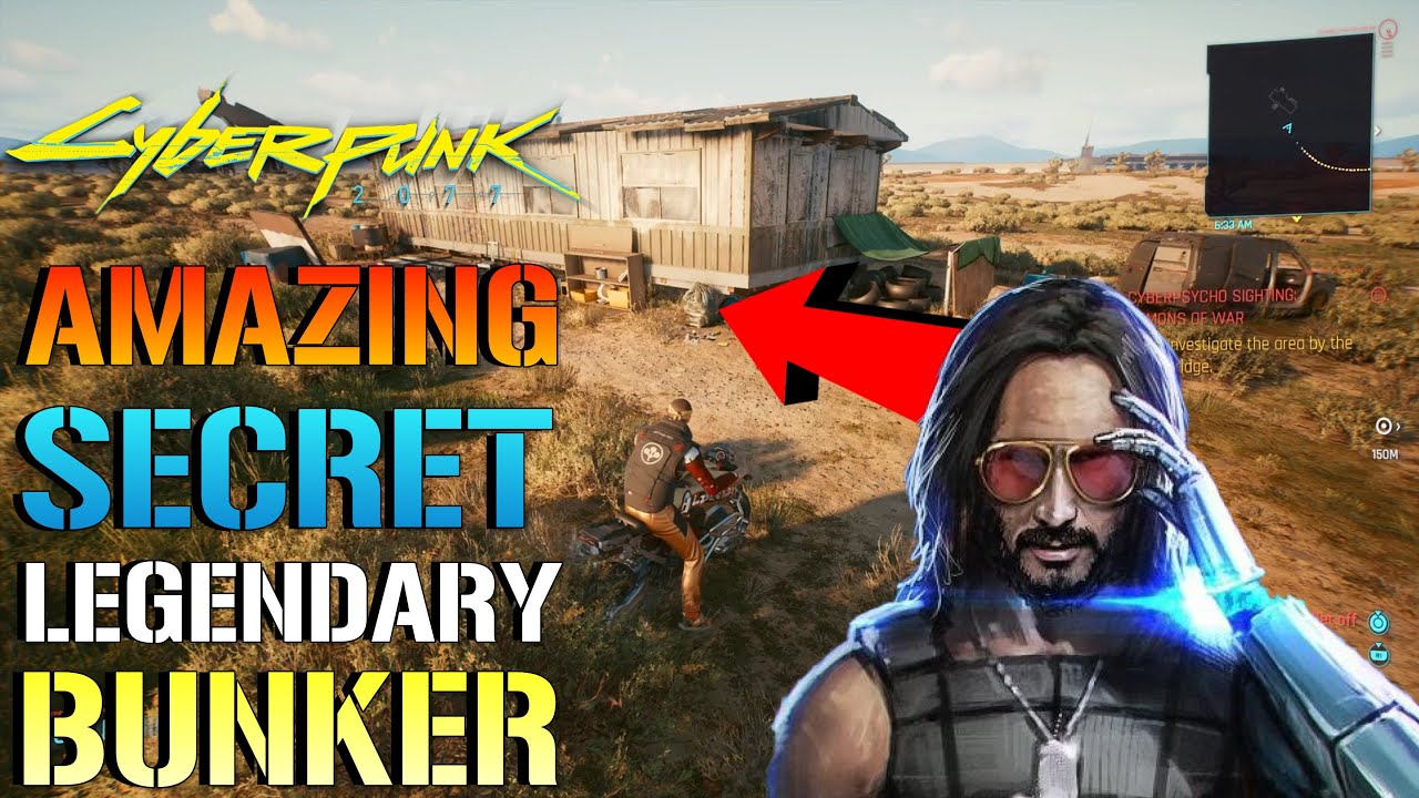 Cyberpunk 2077: Удивительный СЕКРЕТНЫЙ легендарный БУНКЕР! Полный оружия, денег и многого другого!