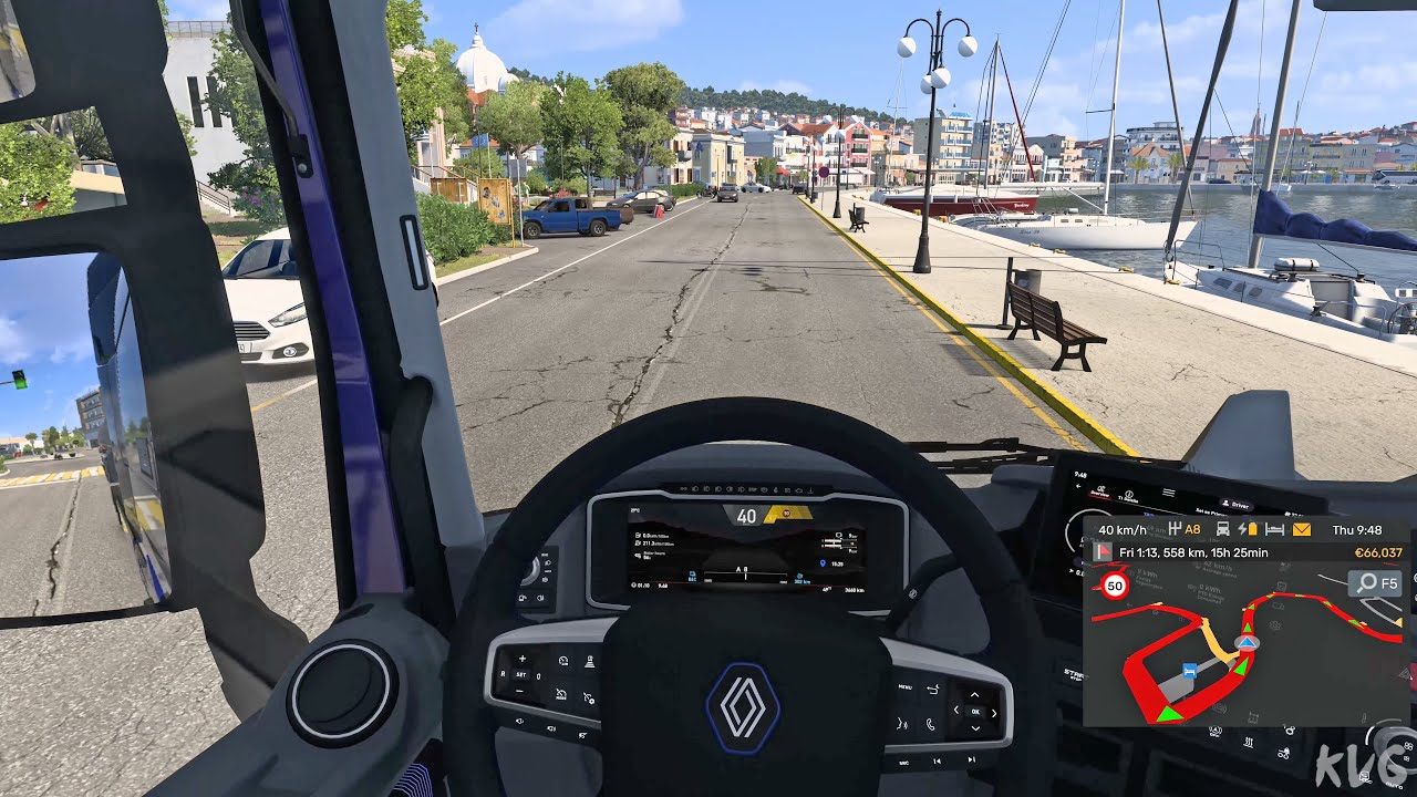 Euro Truck Simulator 2 - Mytilene to Thessaloniki - Greece Gameplay (PC UHD) [4K60FPS]