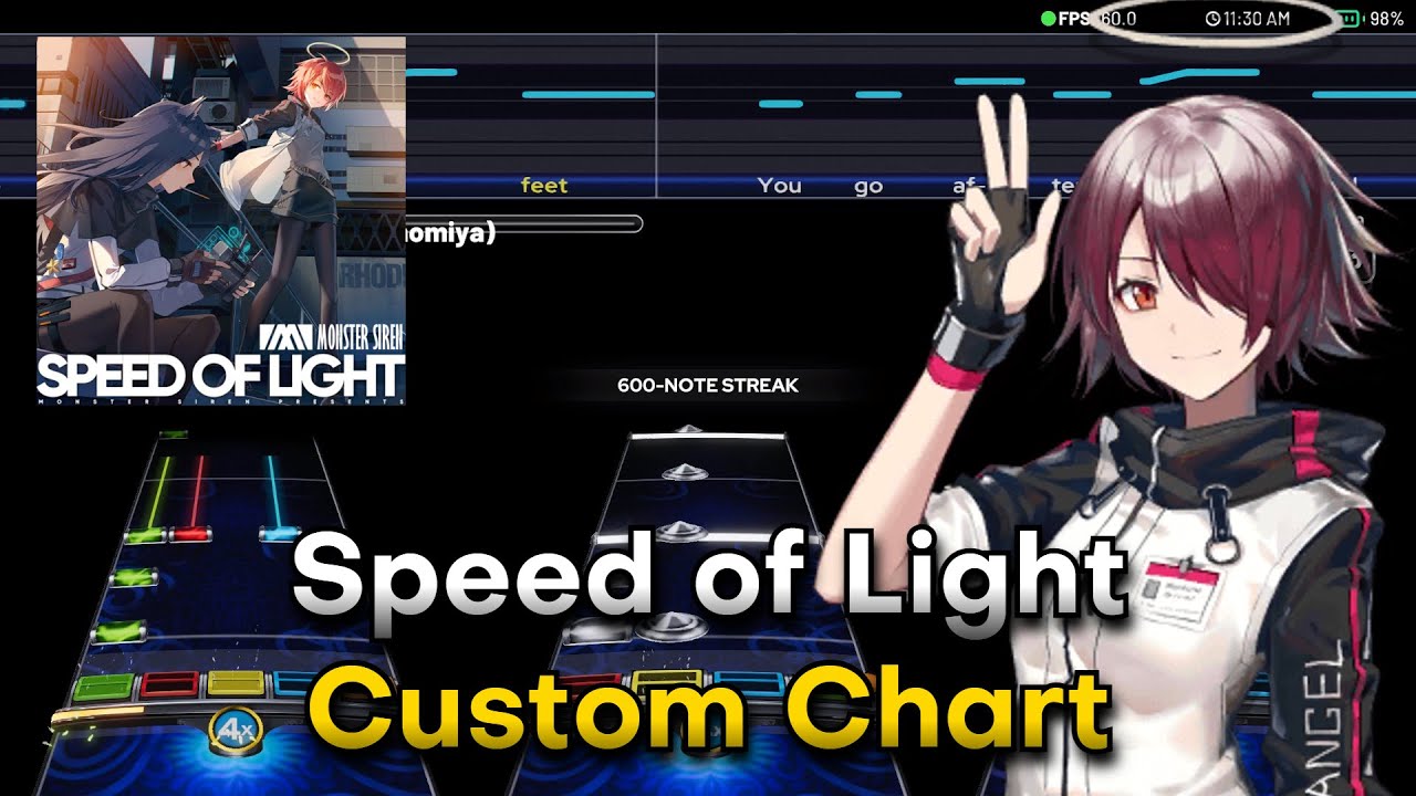Arknights Speed of Light but It Is a Rhythm Game (YARG/CH Custom Chart)