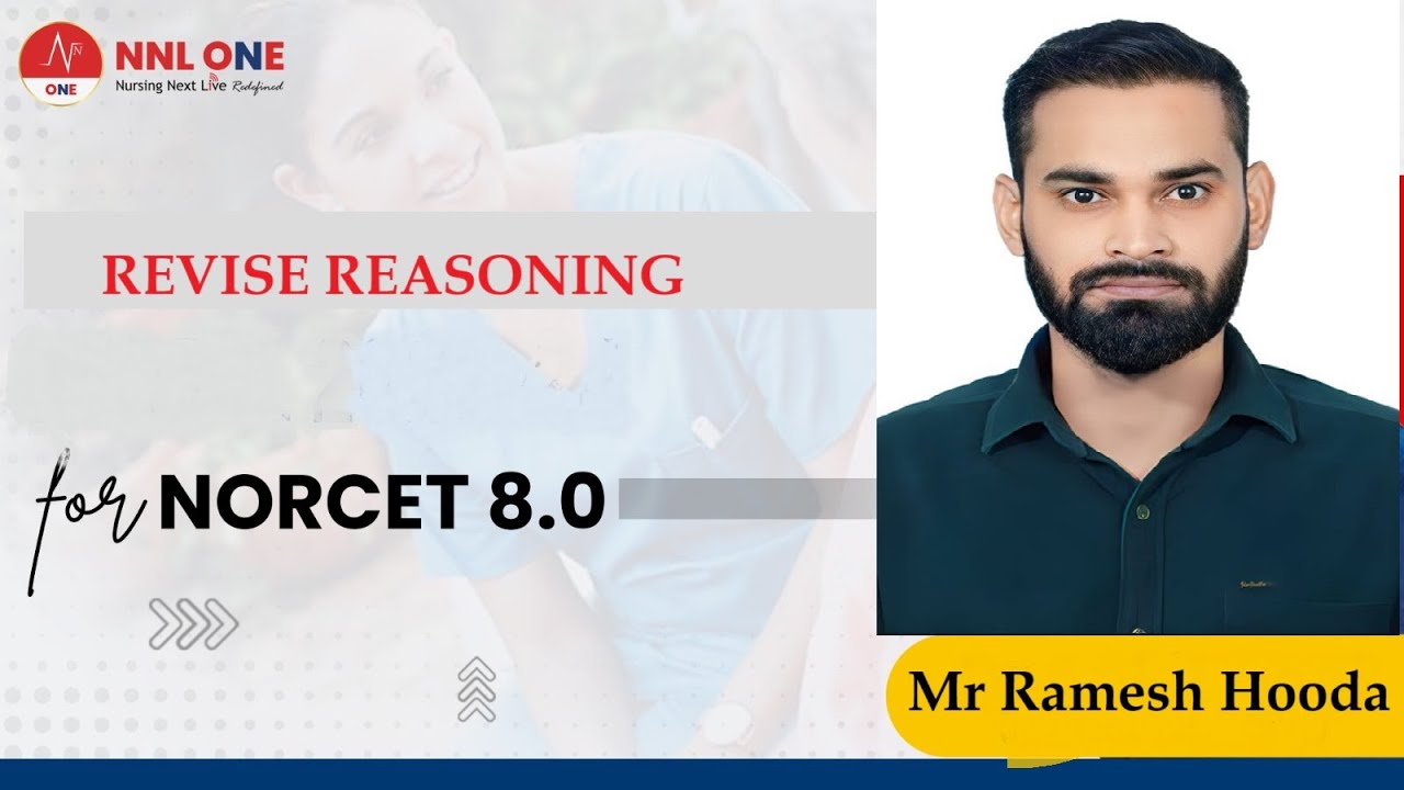 Revise Reasoning for NORCET 8.0 with Mr Ramesh Hooda
