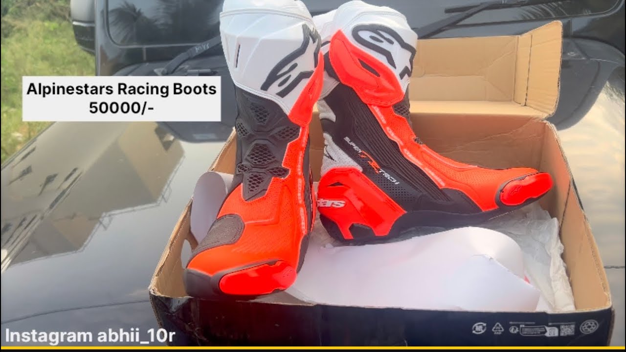 Unboxing Alpinestars Supertech Racing Boots Worth 50000/- 