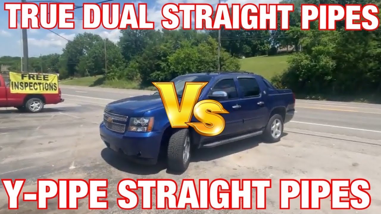 Chevy Avalanche 5.3L V8: TRUE DUAL STRAIGHT PIPES Vs Y PIPE STRAIGHT PIPES!