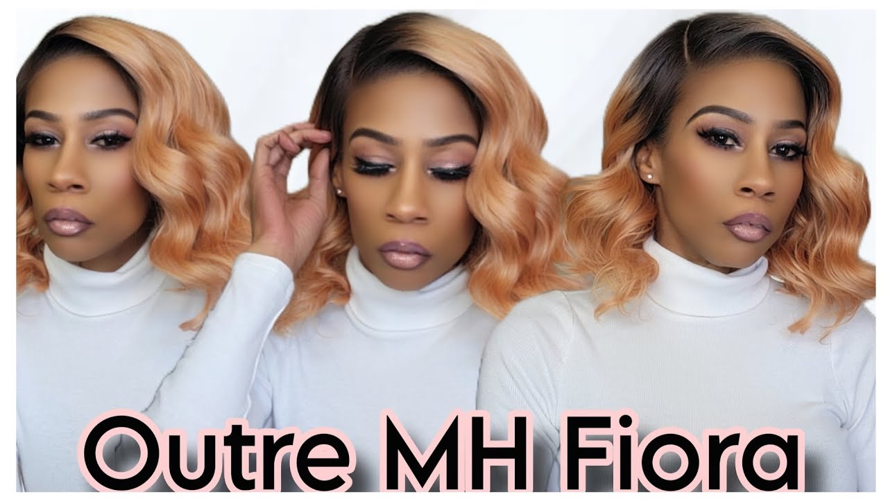LOVING THE APRICOT COLOR 🍑🤎. OUTRE MELTED HAIRLINE GLUELESS WIG/FIONA. 