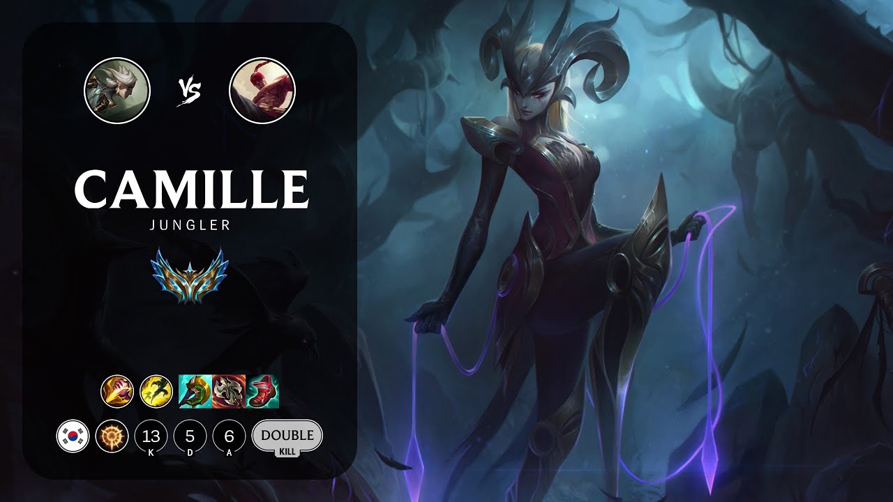 Camille Jungle vs Lee Sin - KR Challenger Patch 13.5