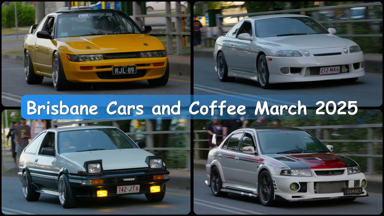 Modified Japanese Cars @Brisbane  Cars & Coffee 2025 March | R34 GTR, A80 Supra, FD RX-7, NSX, EVO 6