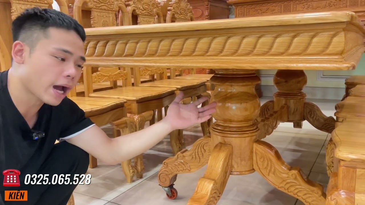 Bàn ăn 8 ghế gỗ Gỗ Đỏ và Bàn ăn 8 ghế Gỗ Hương Đá Có Bằng Tiền Nhau #dogoxuanbac