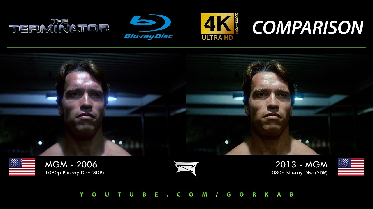 Blu-ray Versus - Terminator (2006 vs 2013) Comparatif 4K ULTRA HD