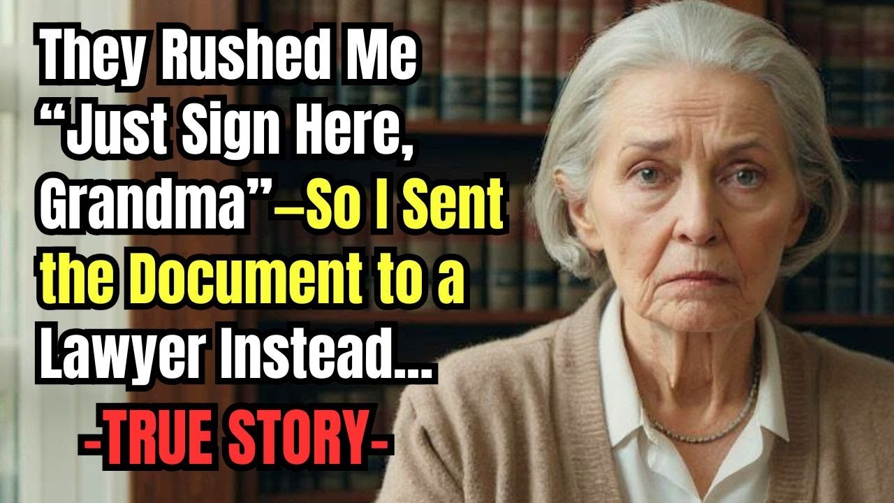 HER TRUE STORY FROM ALASKA 👵💔 They Rushed Me “Just Sign Here, Grandma”—So I Sent the Document to a…