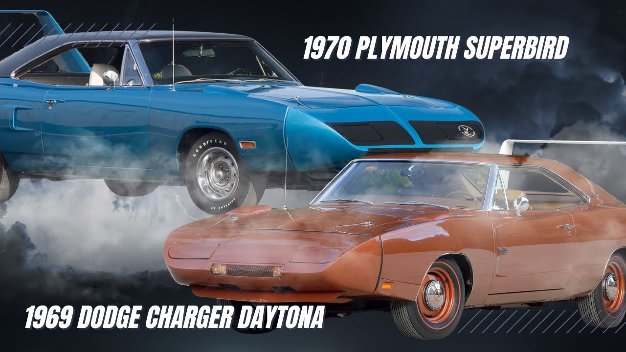 Dodge Charger Daytona 1969 года против Plymouth Roadrunner Superbird 1970 года – противостояние м...