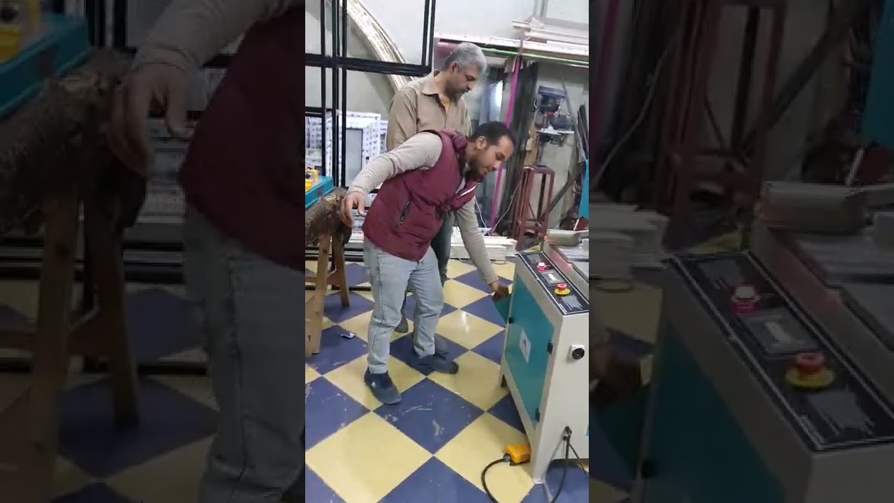 تسليم ماكينه لحام upvc وماكينه سقاس وتنظيف ومكبس  لمصنع م. اشرف بالمنصورة للطلب كلمني 01017763662