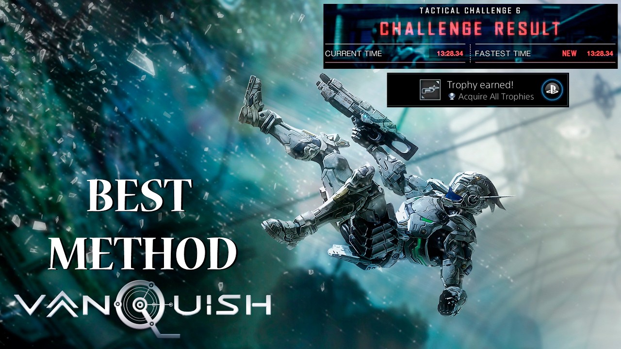 Vanquish Challenge 6 PLATINUM TROPHY (HUMAN EDITION) PS4 Pro