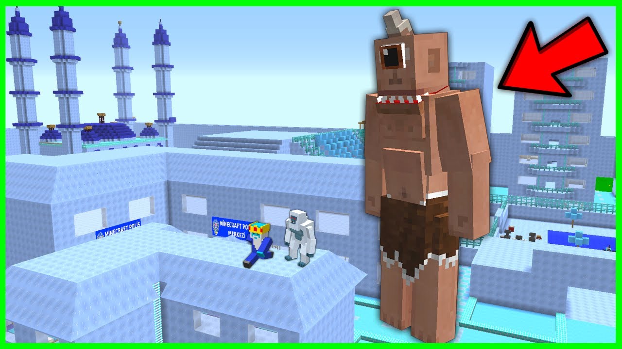 TEPEGÖZ ŞEHRE SALDIRIYOR BUZ KRALINI YENECEK Mİ? 😱 - Minecraft