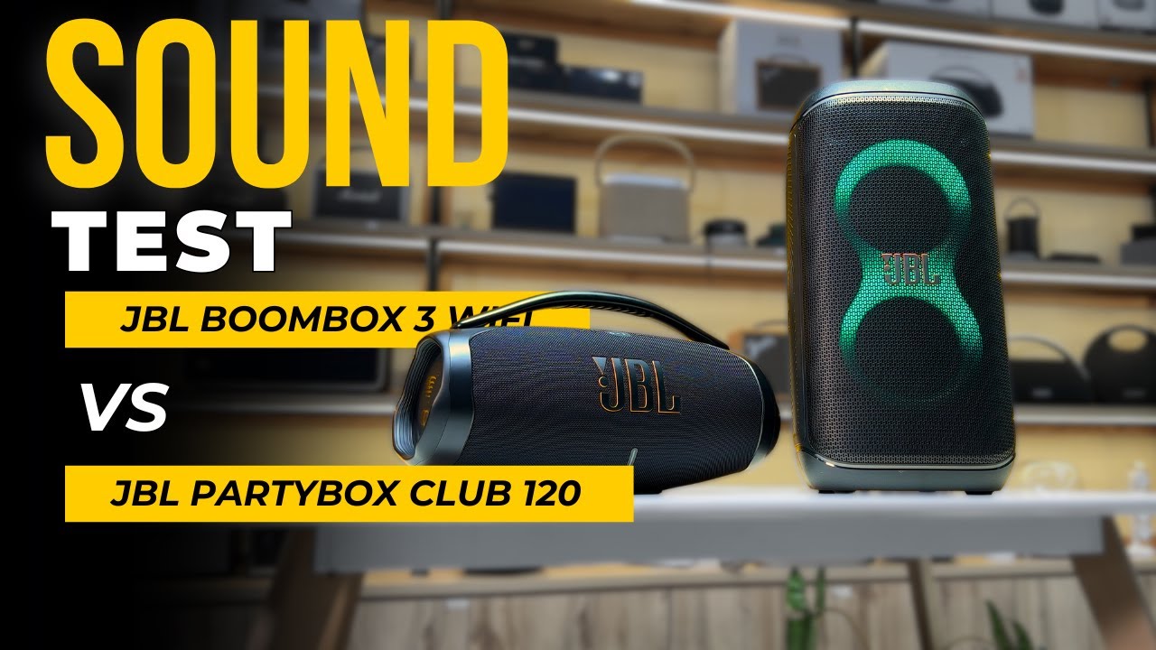 JBL Boombox 3 Wifi vs JBL Partybox Club 120 Sound Test