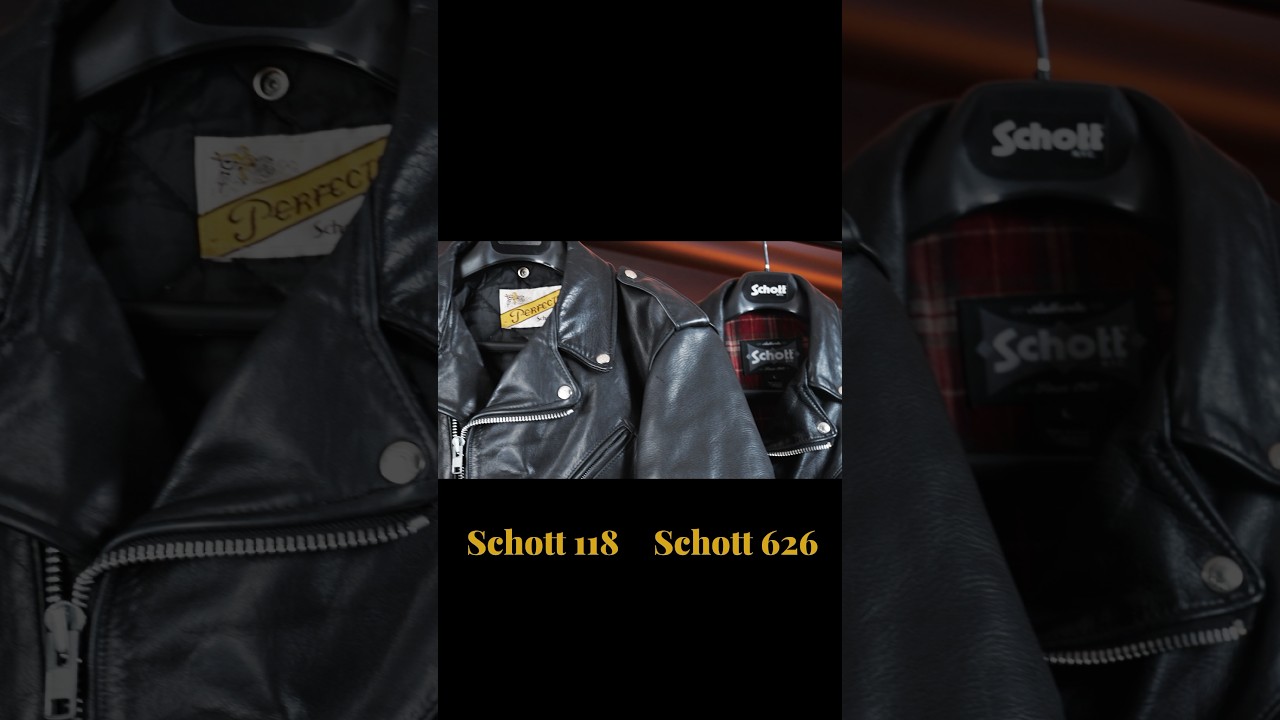 Schott 118 & 626 - The perfecto Fit Showdown #leather #schott #perfecto #leatherjacket