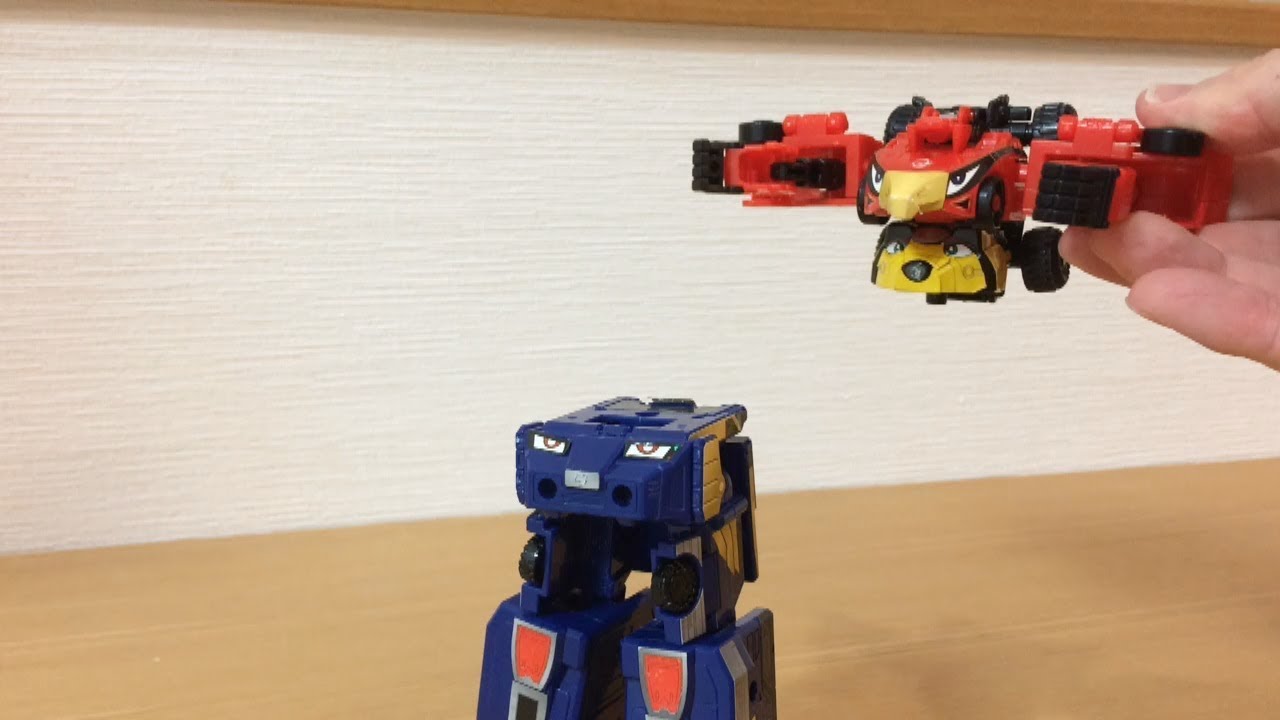 炎神戦隊ゴーオンジャー GP01 エンジンオー劇中合体・戦闘シーンをミニプラで再現　Engine Sentai Go-onger minipla Engineoh battle 前田動画