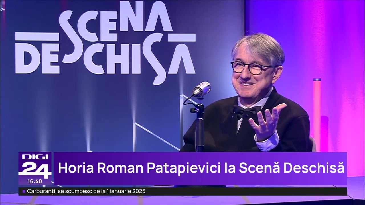 Scena deschisă cu Horia Roman Patapievici: La țară era un paradis al lecturii