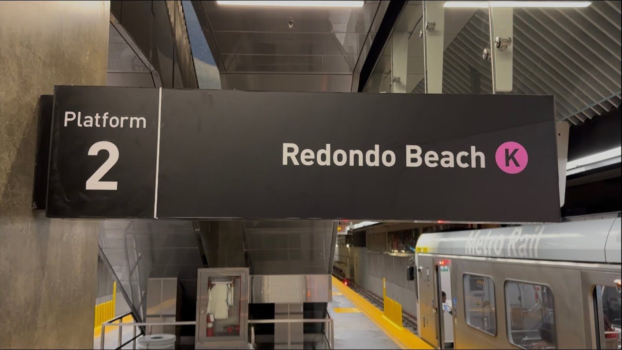 Metro K Line From Expo Crenshaw- Redondo Beach Station. Operator View