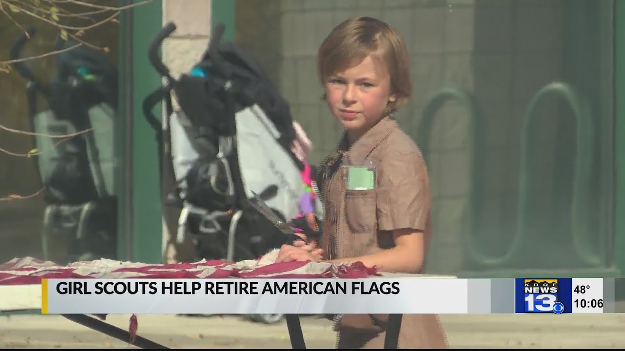 Local Girl Scouts carry on retiring flag tradition