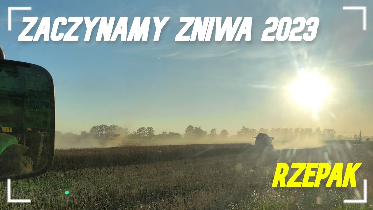 PIERWSZY DZIEŃ ŻNIW W NOWYM GOSPODARSTWIE 🔥 RZEPAK 🌱