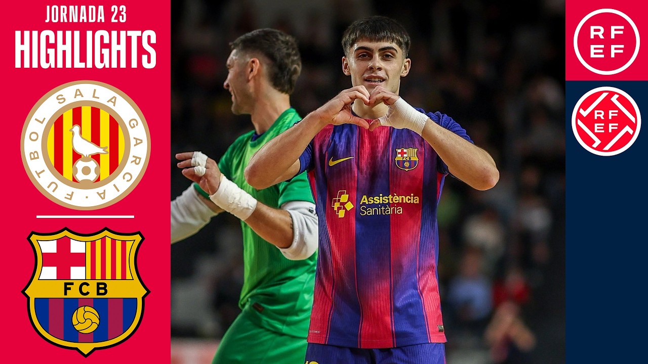 Resumen #PrimeraDivisi&oacute;nFS | Industrias Santa Coloma 3-7 Bar&ccedil;a | Jornada 23