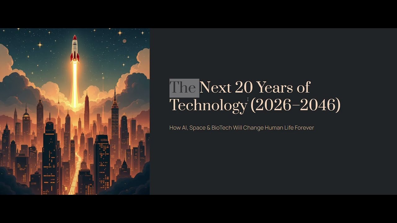 Next 20 Years of Technology (2026–2046): How AI, Space & BioTech Will Change Human Life Forever