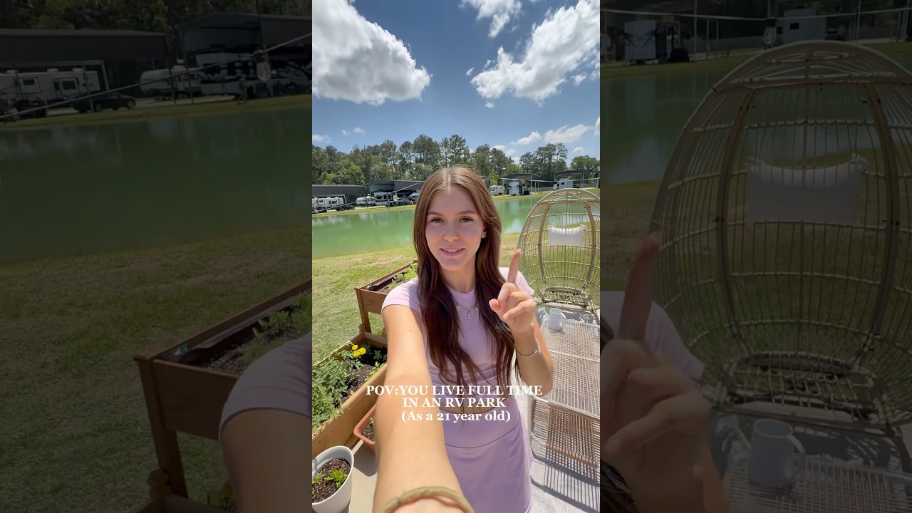 More rv park content as requested! #campergirl #lifestyle #texas #rvpark #camperlife #fishing