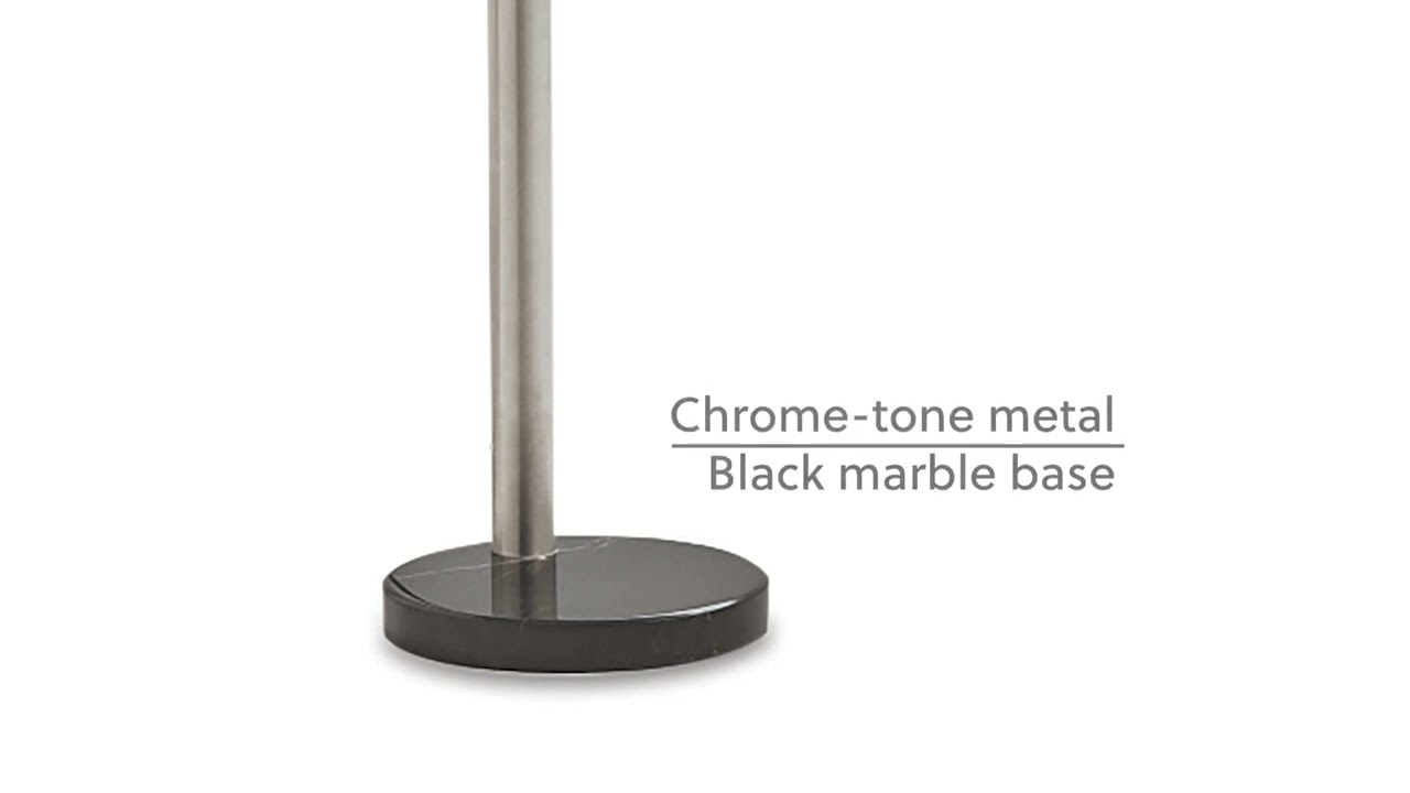 Winter Silver Metal Arc Lamp from Signature Design by Ashley