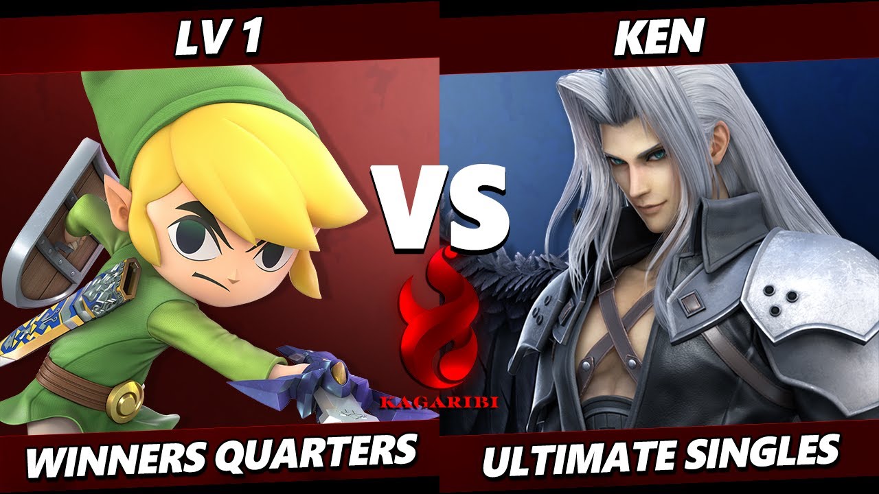 Kagaribi 9 - Lv.1 (Toon Link) Vs. KEN (Sephiroth) SSBU Ultimate Tournament