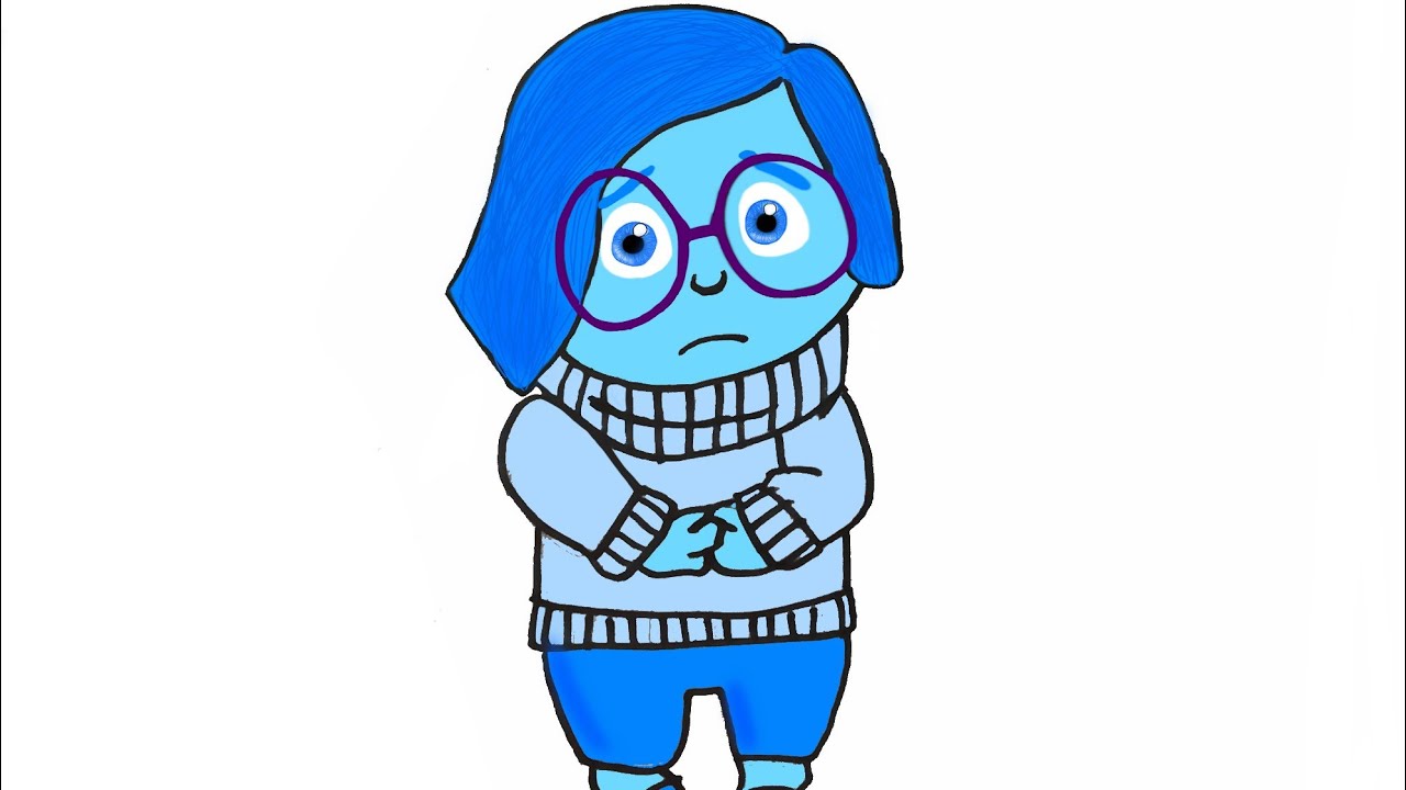 C&oacute;mo dibujar a Tristeza (Del Rev&eacute;s//Inside Out).