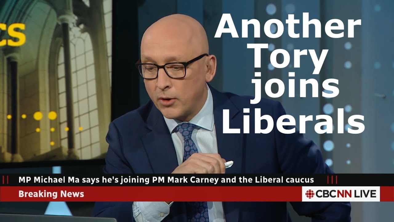 The moment CBC breaks news of new Tory defection to Carney Liberals