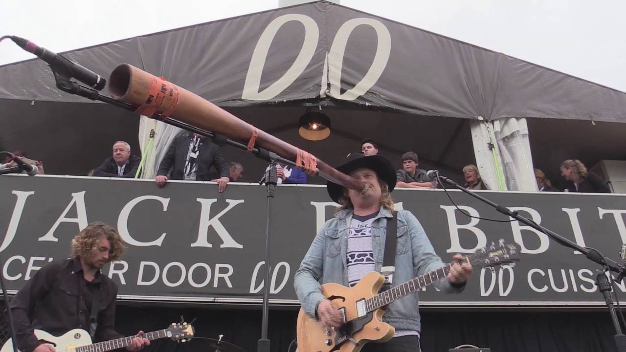 Darlow, Solid Rock + Down Like Flies live at Geelong AFL game.