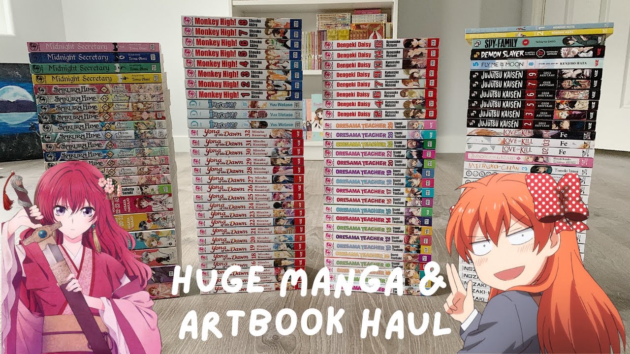 HUGE collective manga & artbook haul ✧ // (110+ volumes)