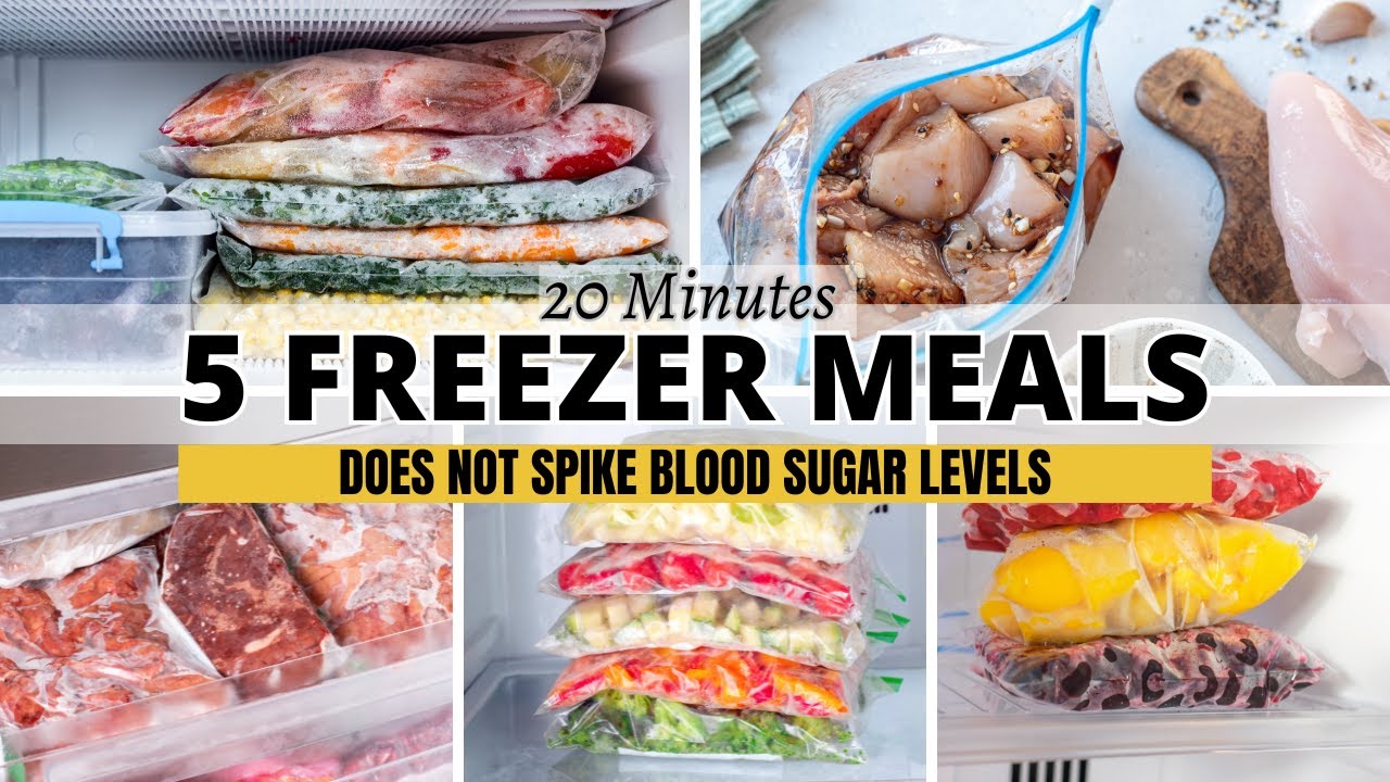 REVERSE Prediabetes & DROP POUNDS w/these 5 Freezer Meals for Diabetics | 5 Dump Slow Cooker Meals
