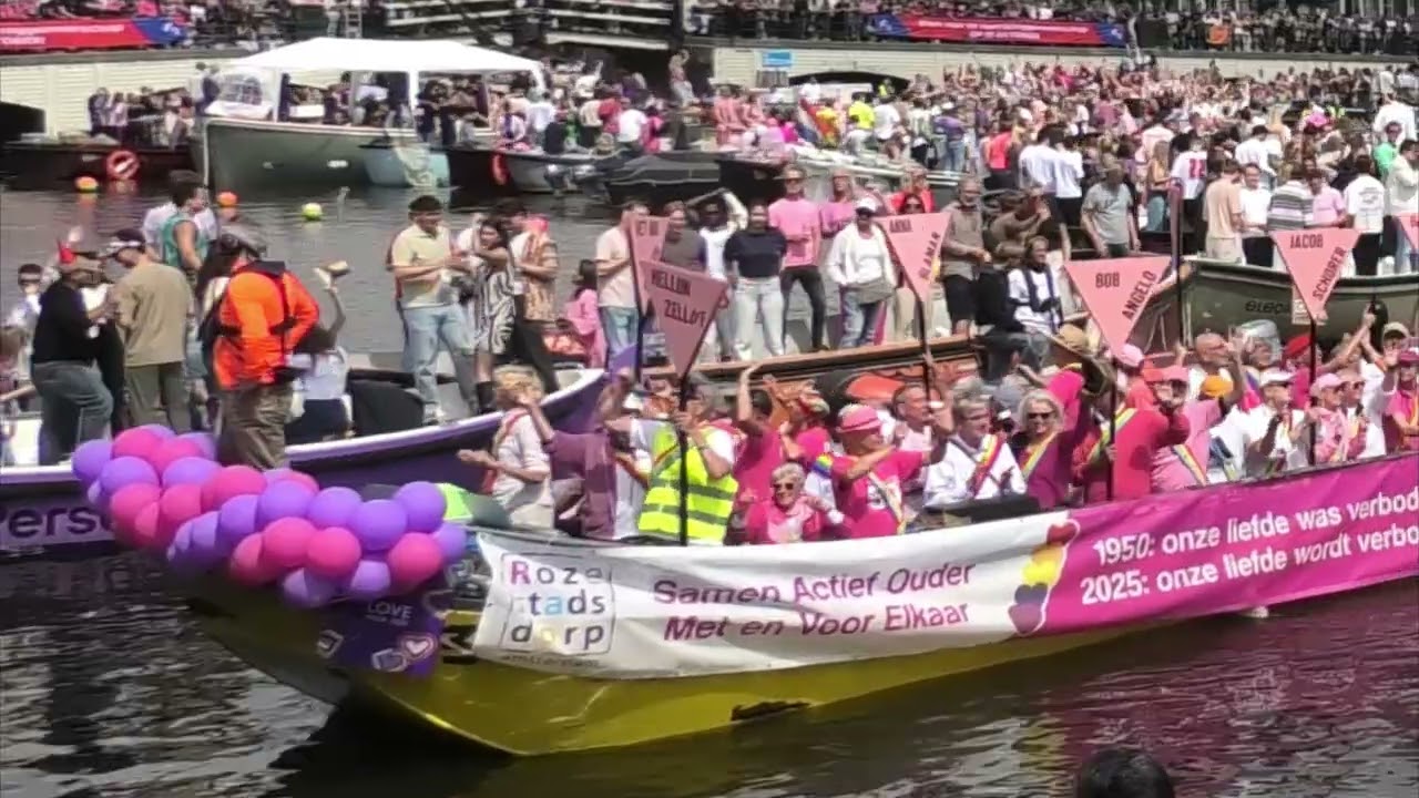 AMSTERDAM PRIDE CANAL PARADE 2025    boot   18  t/m  38  was erg MOOI !