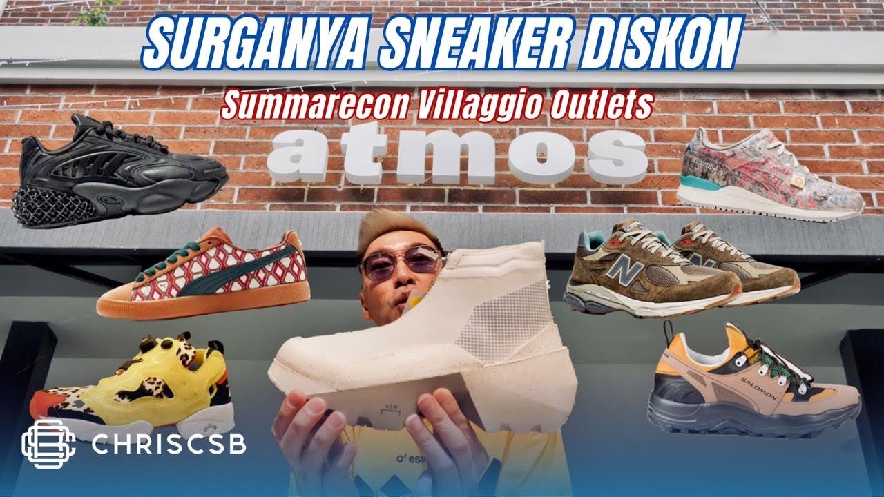 Surganya Sneaker Diskon! Atmos Villaggio Outlet Ada New Balance, Nike, Adidas, Salomon, Asics
