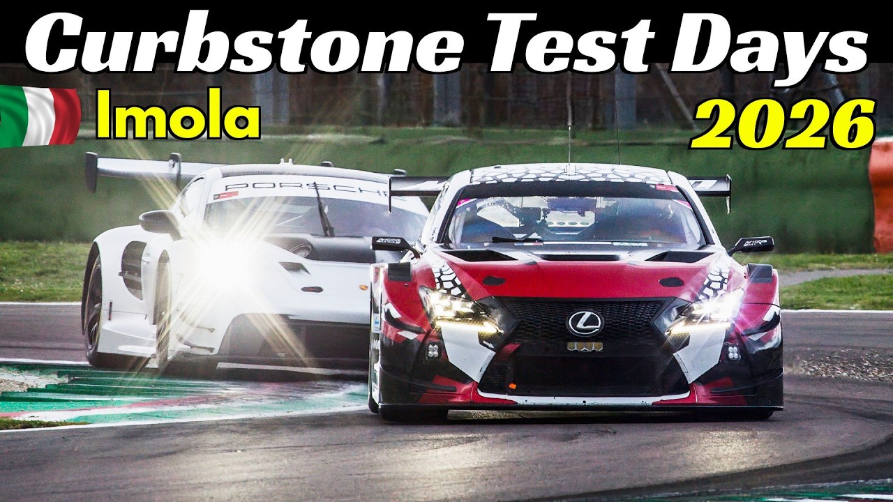 Curbstone Racing Cars Test Days at Imola, March 14, 2026 - McLaren 720S GT3, Lexus RC F GT3, 296 GT3