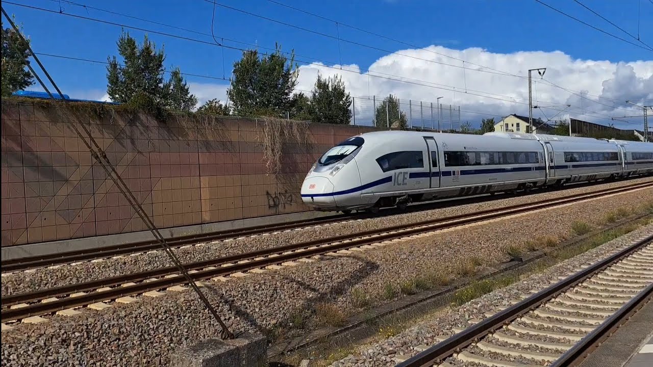 Schnellfahrstrecke Stuttgart-Mannheim in Neulußheim am 28.09.2024