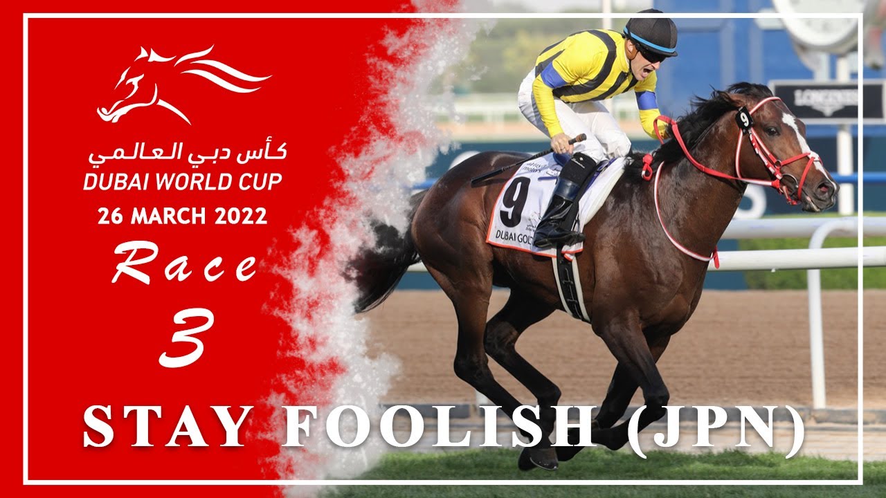26/3/22 - Dubai World Cup - Race 3 - Dubai Gold Cup Sponsored By Al Tayer Motors - STAY FOOLISH