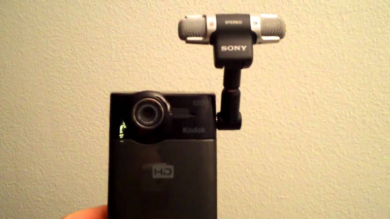 Kodak Zi8 with Sony Microphone ECM-DS70P