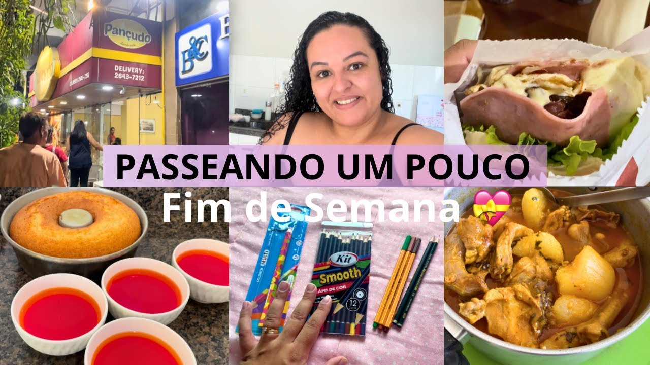 Fomos ao Pançudo em Cabo Frio🍔|Fiz bolo e gelatina🥮|Passeando um pouquinho💝