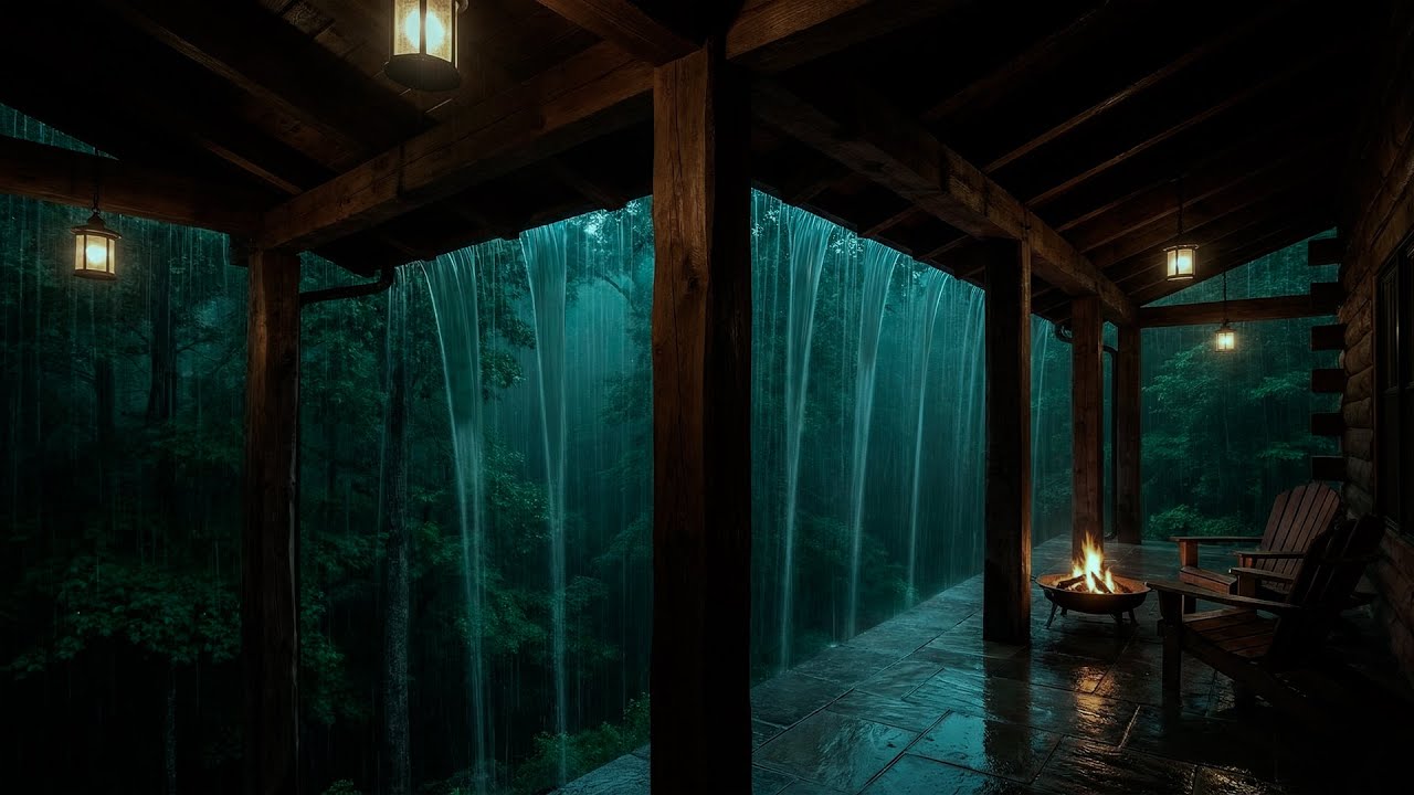 Heavy Rain in a Bamboo Forest: Soothing Thunderstorm Sounds