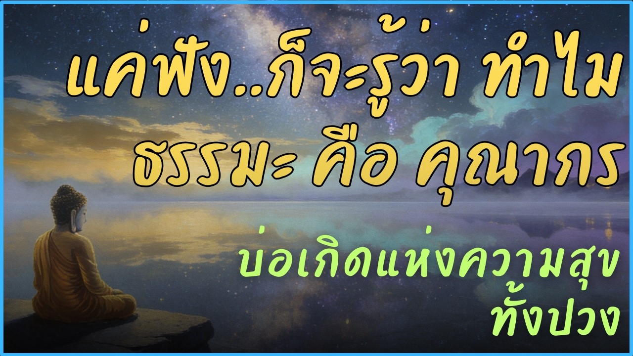 แค่ฟัง...แล้วจะรู้ว่าทำไม ธรรมะ คือ คุณากร