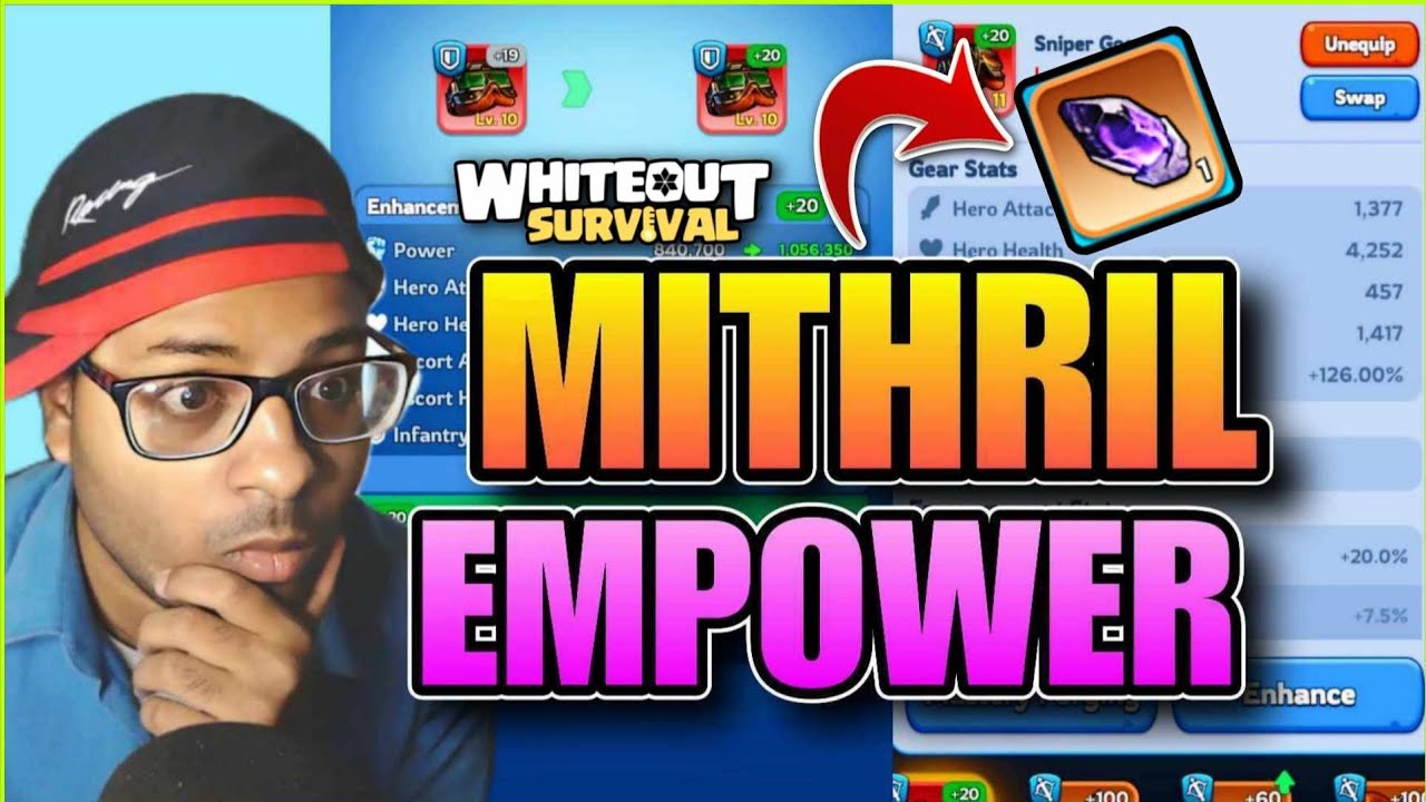 Legendary Gear and Mithril Empower - Whiteout Survival [use 1 mithril]