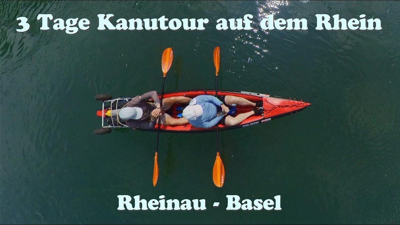3 Tage mit dem Kanu auf dem Rhein von Rheinau bis Basel.