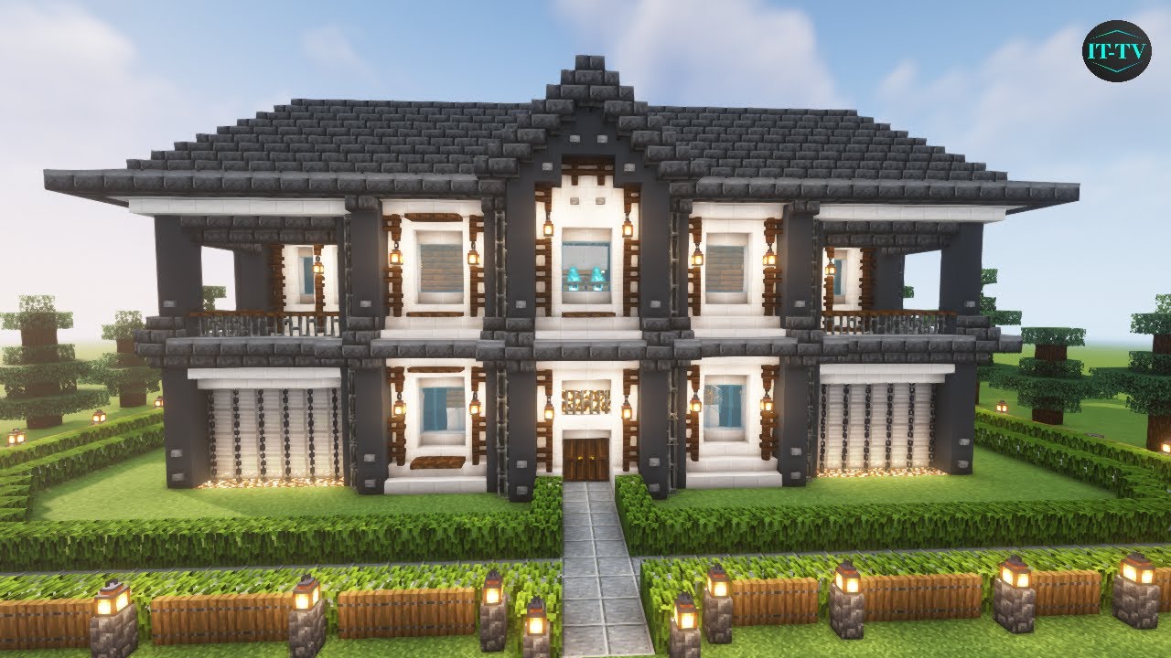 Как построить БОЛЬШОЙ РОСКОШНЫЙ ОСОБНЯК в Minecraft | РУКОВОДСТВО
