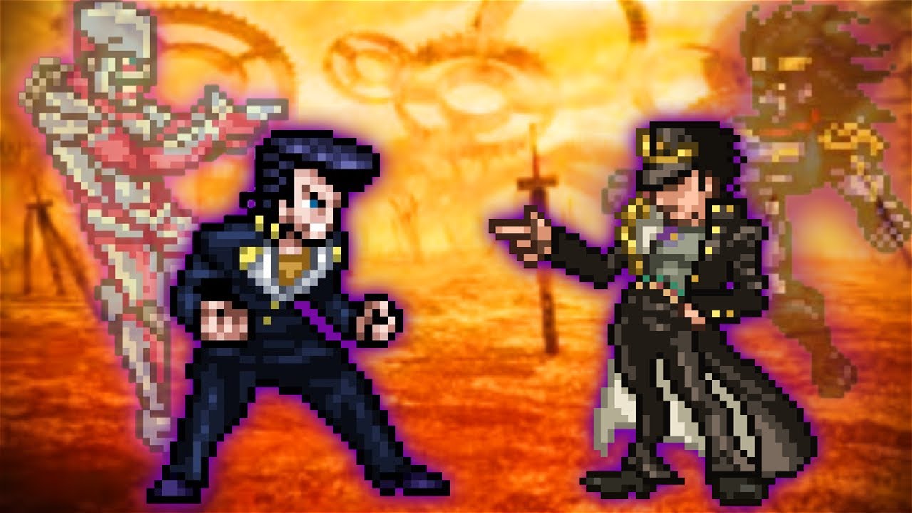 Josuke (New) Vs Jotaro in Jump Force Mugen
