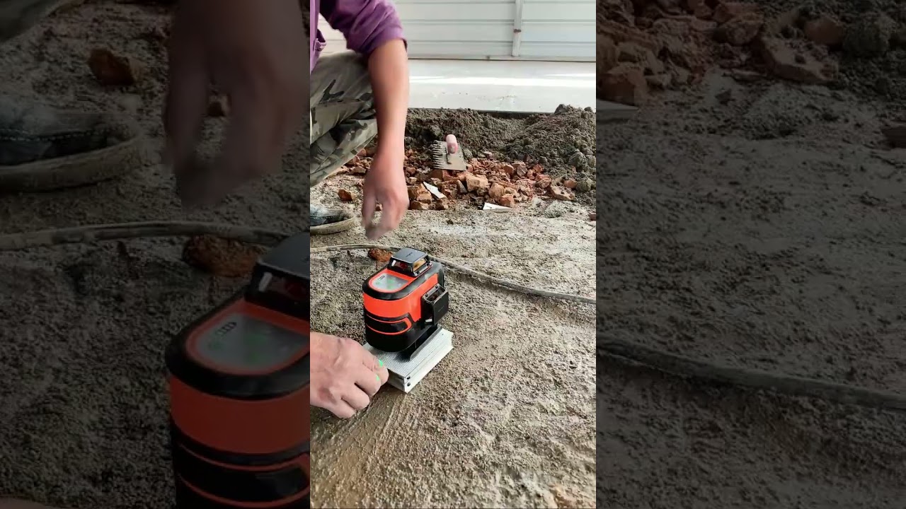 How to use DOVOH laser level for floor tile #construction #tiling #tools #contractor #renovation