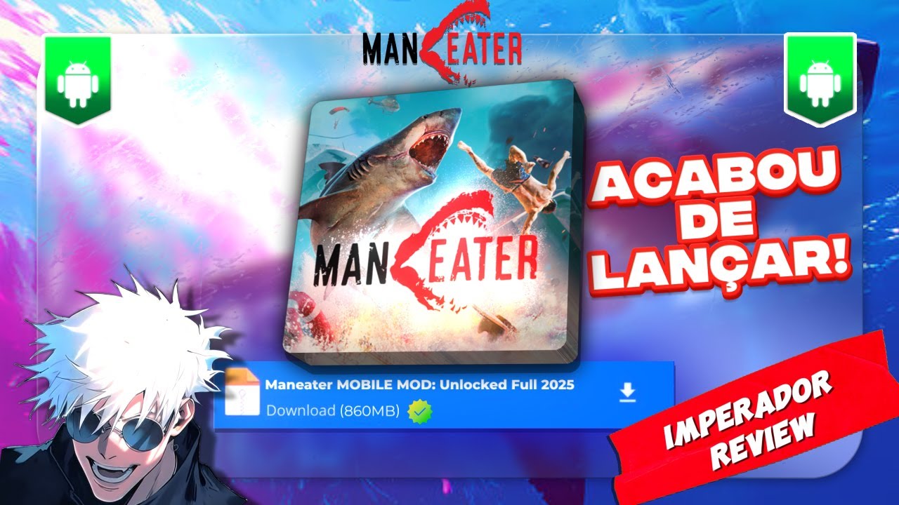 MANEATER PARA ANDROID MOBILE 2025 ACABOU DE LAN&Ccedil;AR E T&Aacute; BRUTAL BROOO! [IMPERADOR REVIEW]