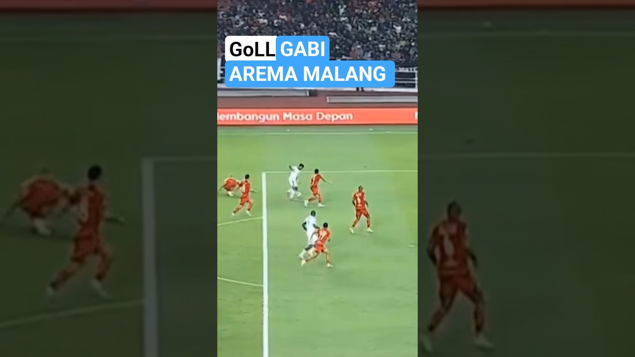 Goll Gabi solo run Persija Jakarta vs Arema malang #persija #aremamalang