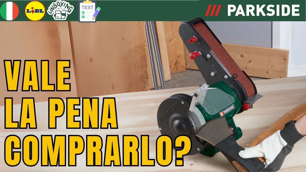 LEVIGATRICE A NASTRO DA BANCO Parkside PSBS 240 C2 ITALIA ITALIANO LIDL